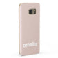 Simple Blush Pink with Name Samsung Galaxy Case Fourty Five Degrees