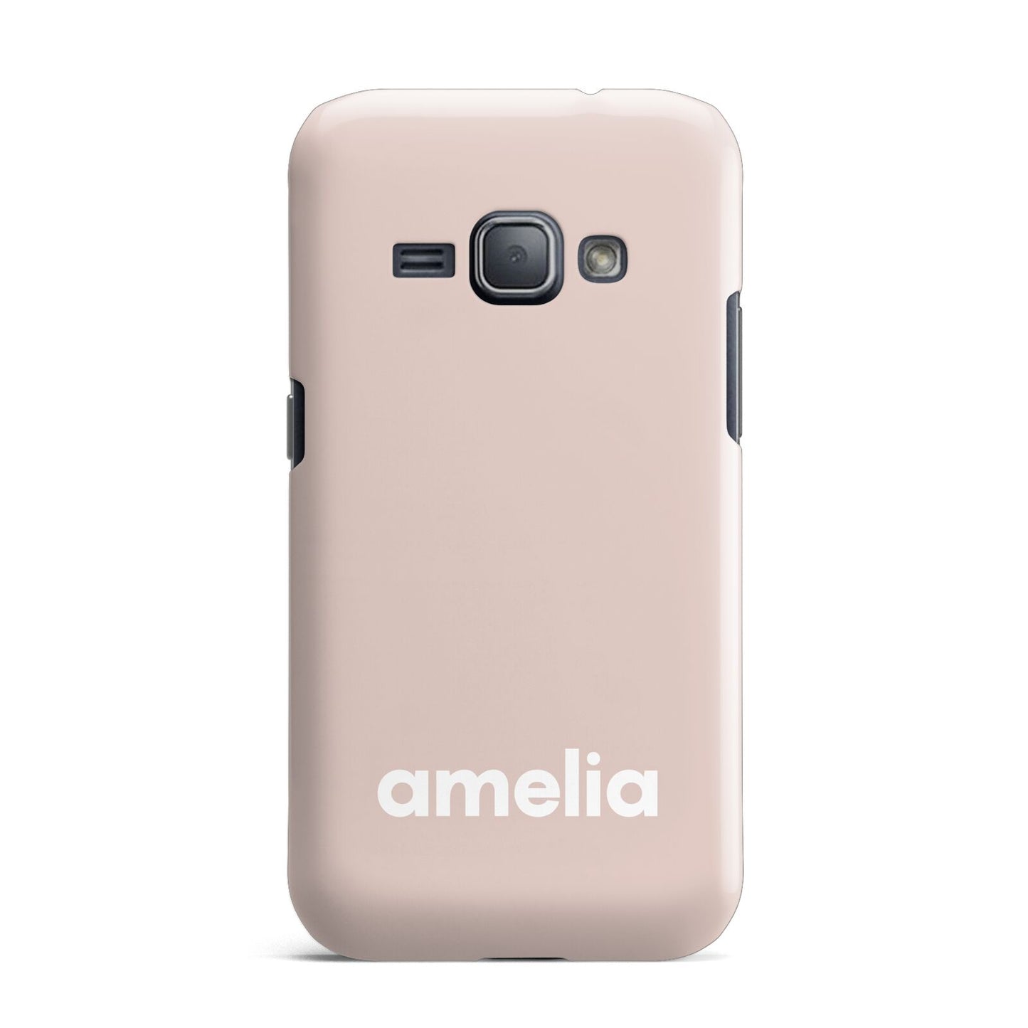 Simple Blush Pink with Name Samsung Galaxy J1 2016 Case