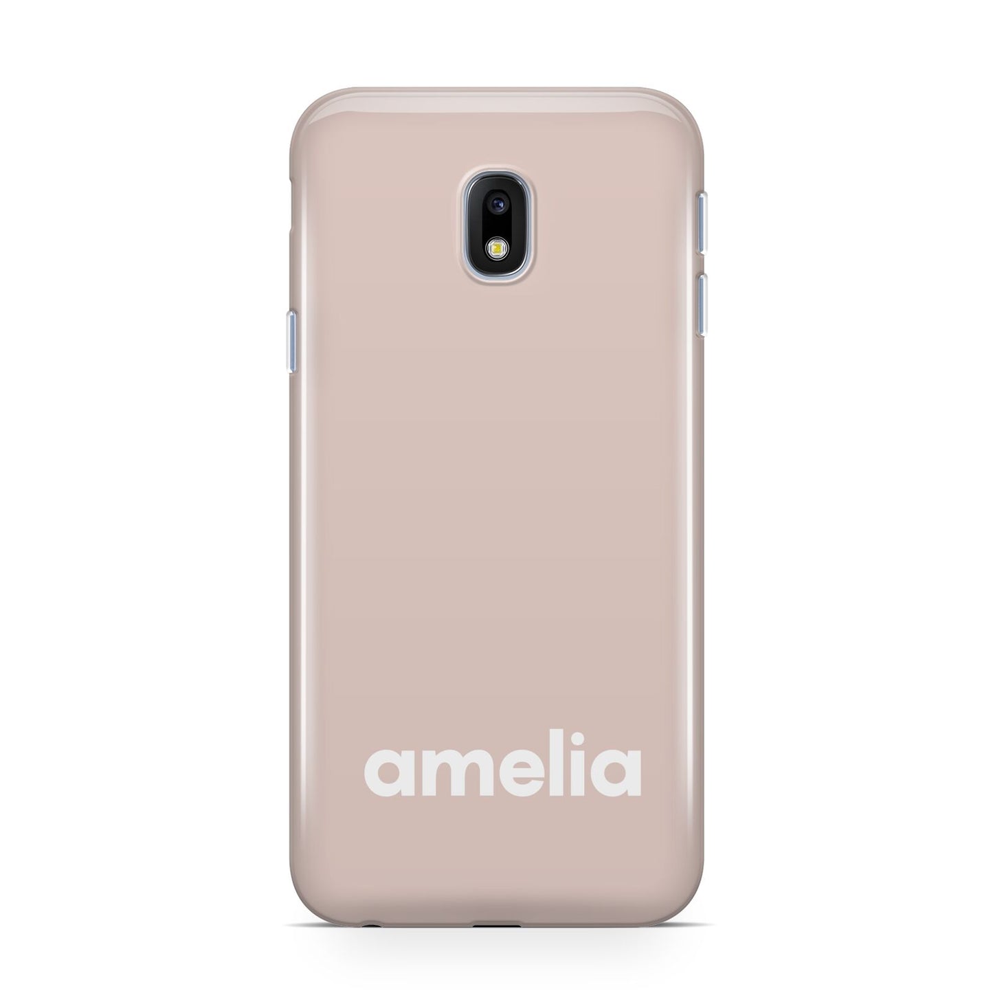 Simple Blush Pink with Name Samsung Galaxy J3 2017 Case