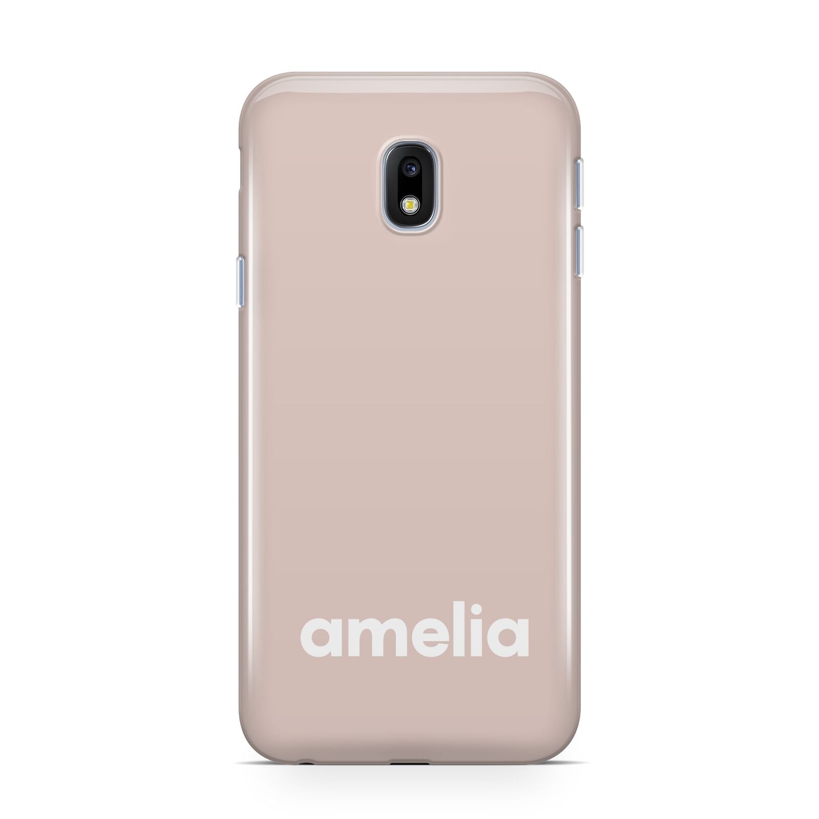 Simple Blush Pink with Name Samsung Galaxy J3 2017 Case