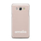 Simple Blush Pink with Name Samsung Galaxy J5 2016 Case