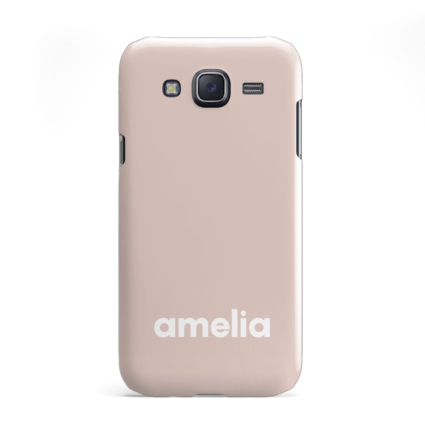 Simple Blush Pink with Name Samsung Galaxy J5 Case