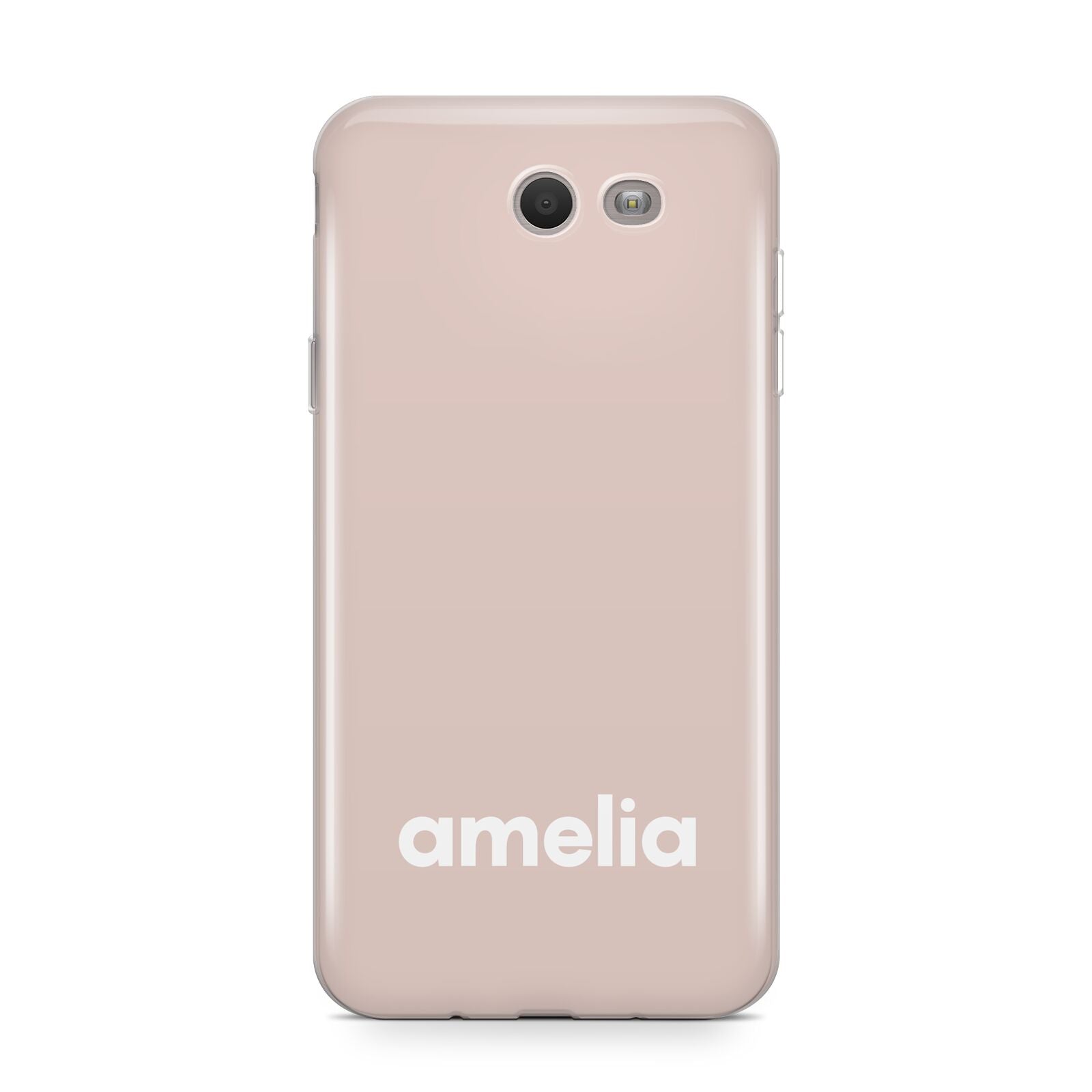 Simple Blush Pink with Name Samsung Galaxy J7 2017 Case