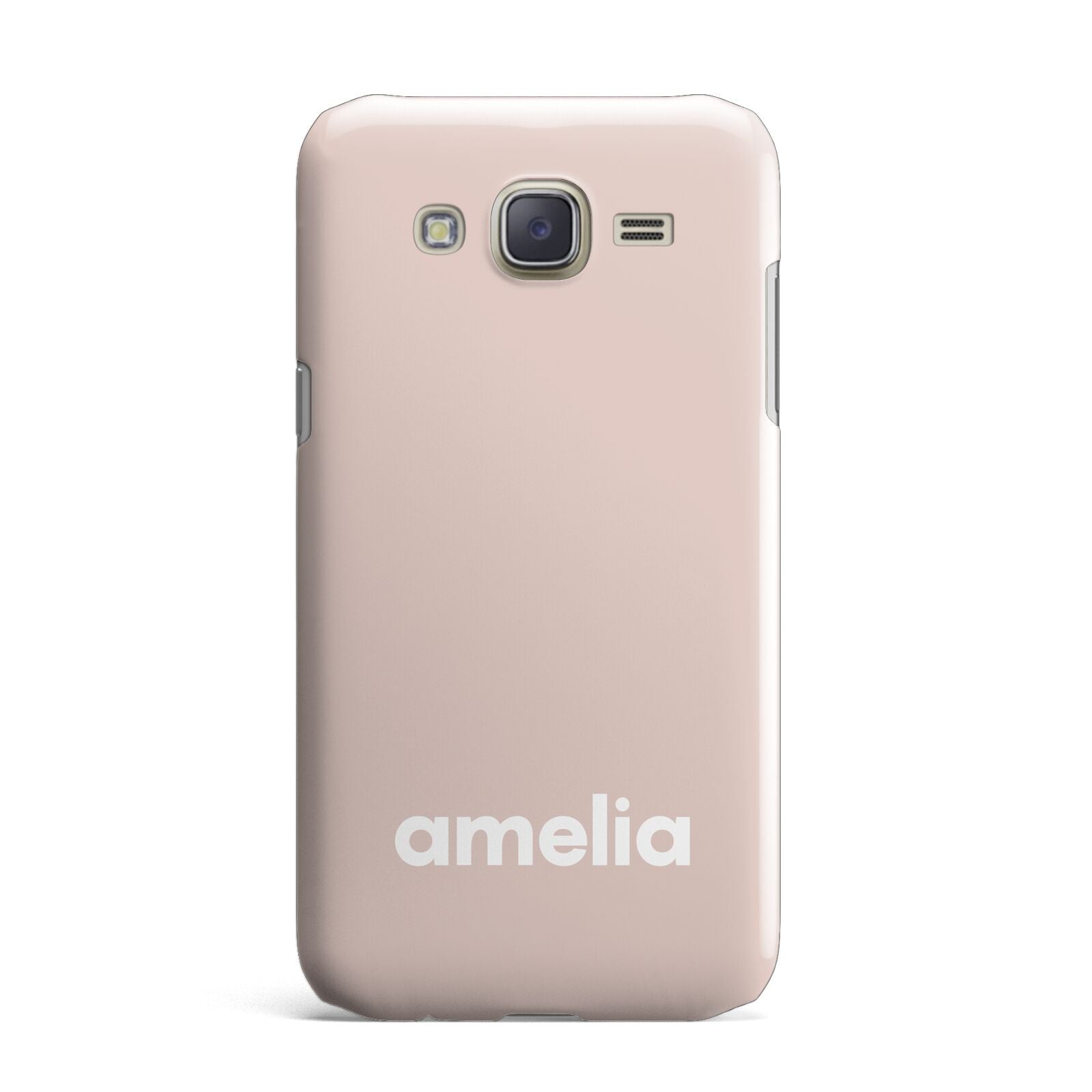 Simple Blush Pink with Name Samsung Galaxy J7 Case