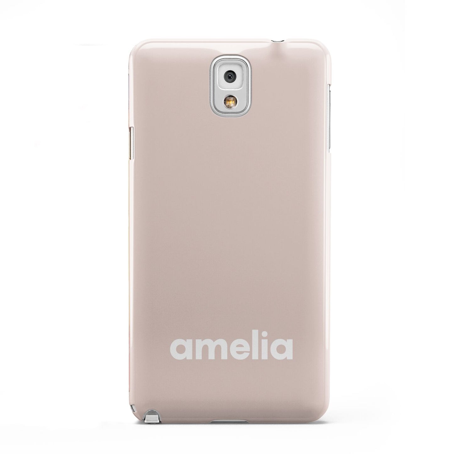 Simple Blush Pink with Name Samsung Galaxy Note 3 Case