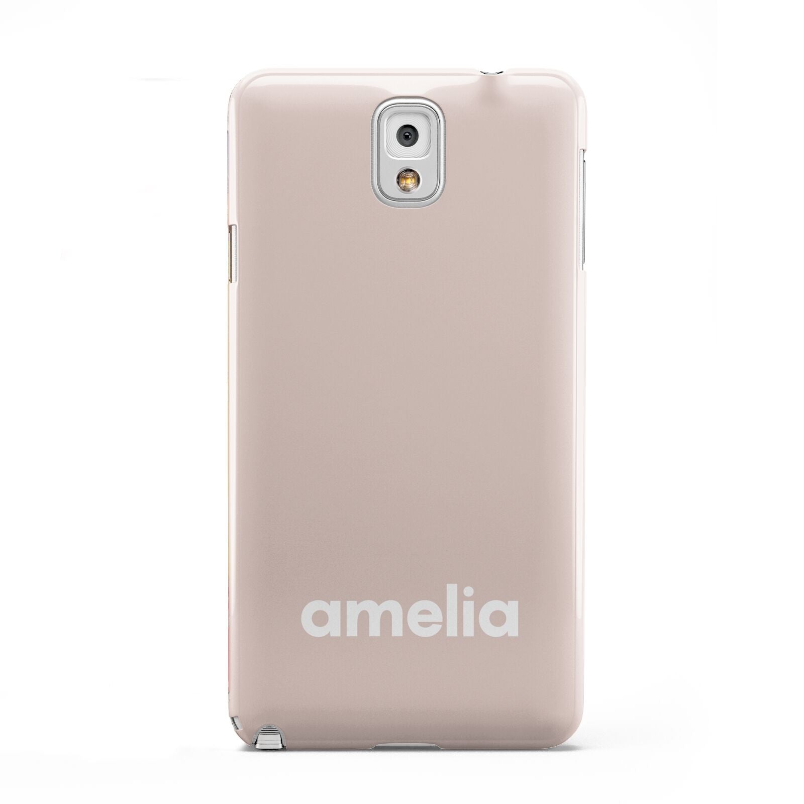 Simple Blush Pink with Name Samsung Galaxy Note 3 Case