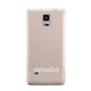 Simple Blush Pink with Name Samsung Galaxy Note 4 Case