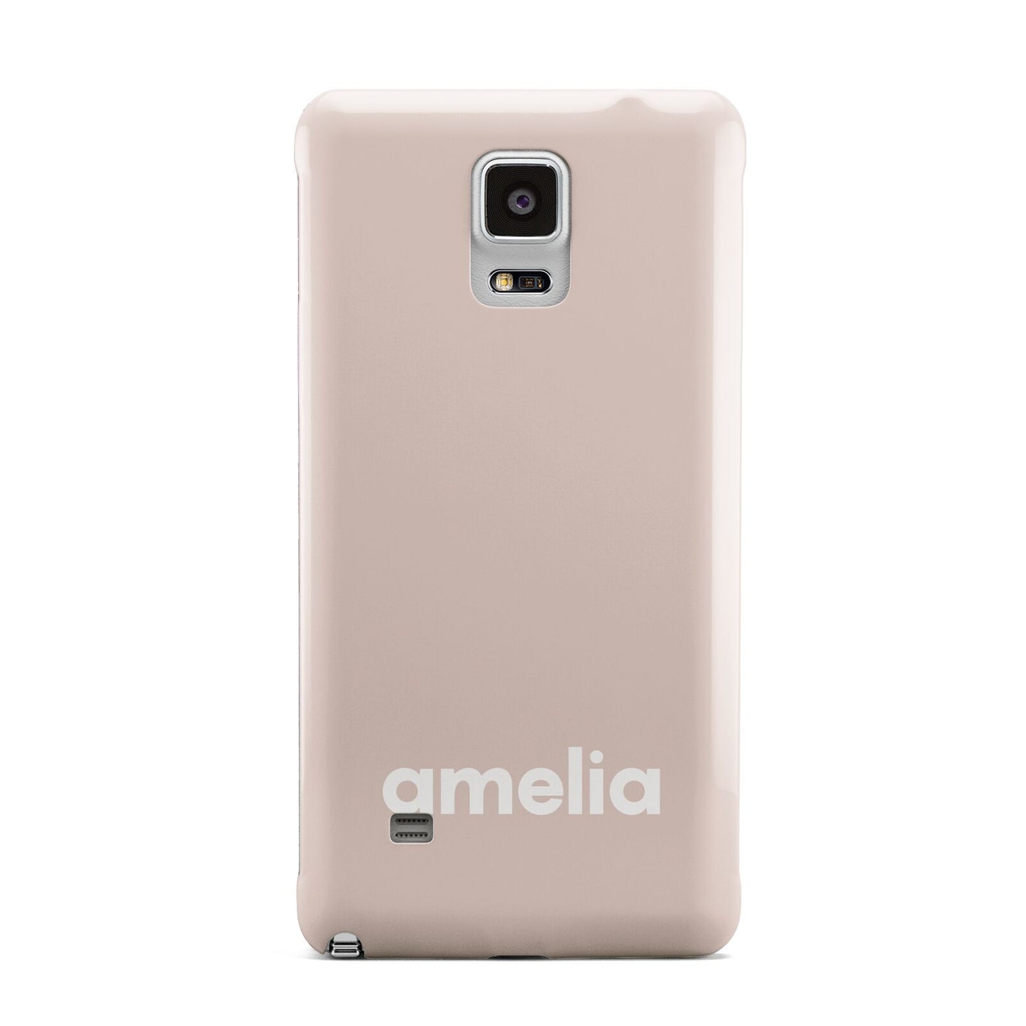 Simple Blush Pink with Name Samsung Galaxy Note 4 Case