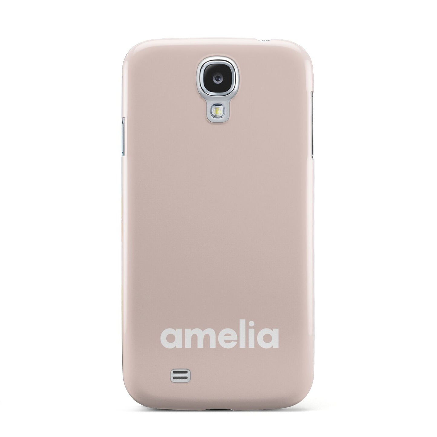 Simple Blush Pink with Name Samsung Galaxy S4 Case