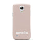 Simple Blush Pink with Name Samsung Galaxy S4 Mini Case