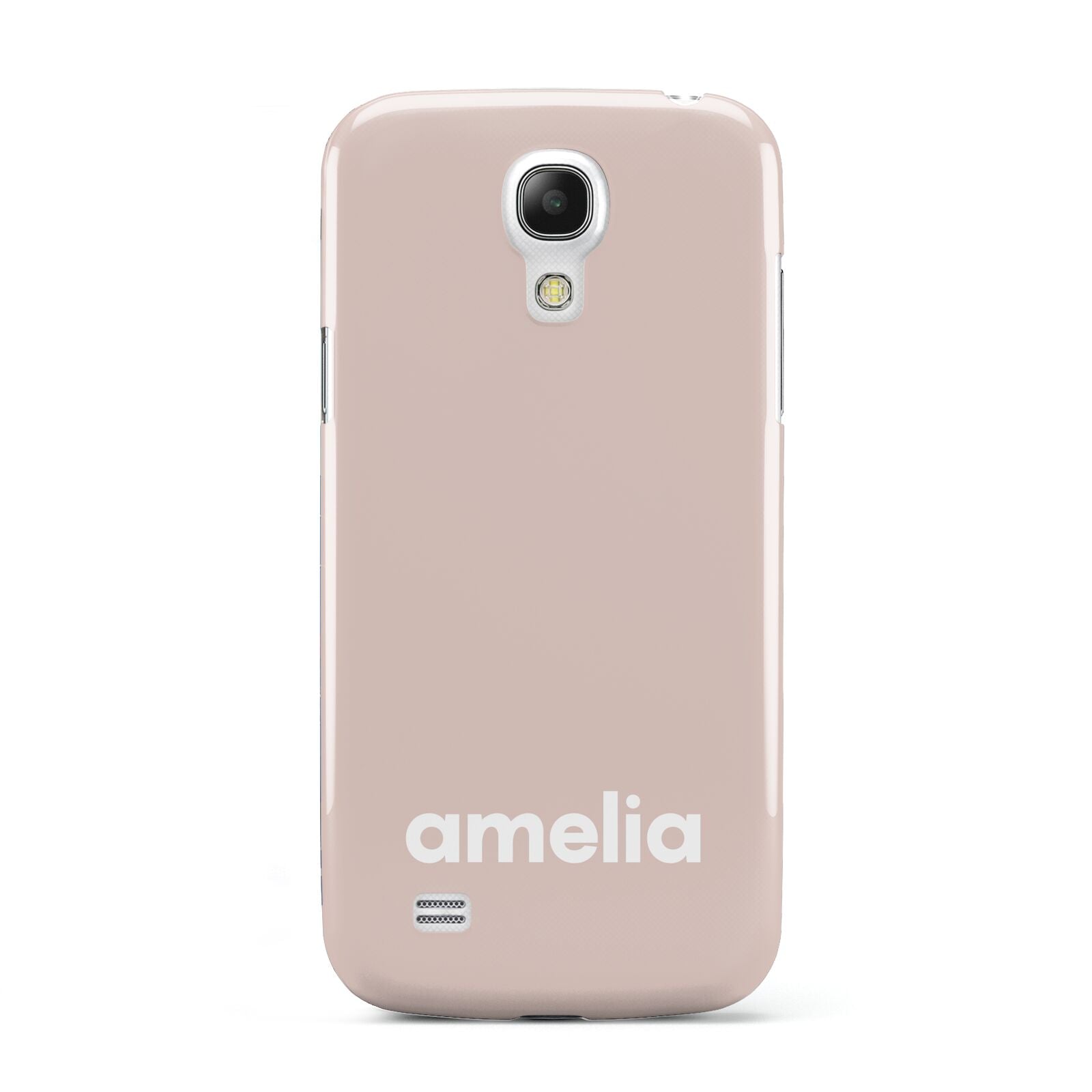 Simple Blush Pink with Name Samsung Galaxy S4 Mini Case