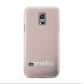 Simple Blush Pink with Name Samsung Galaxy S5 Mini Case