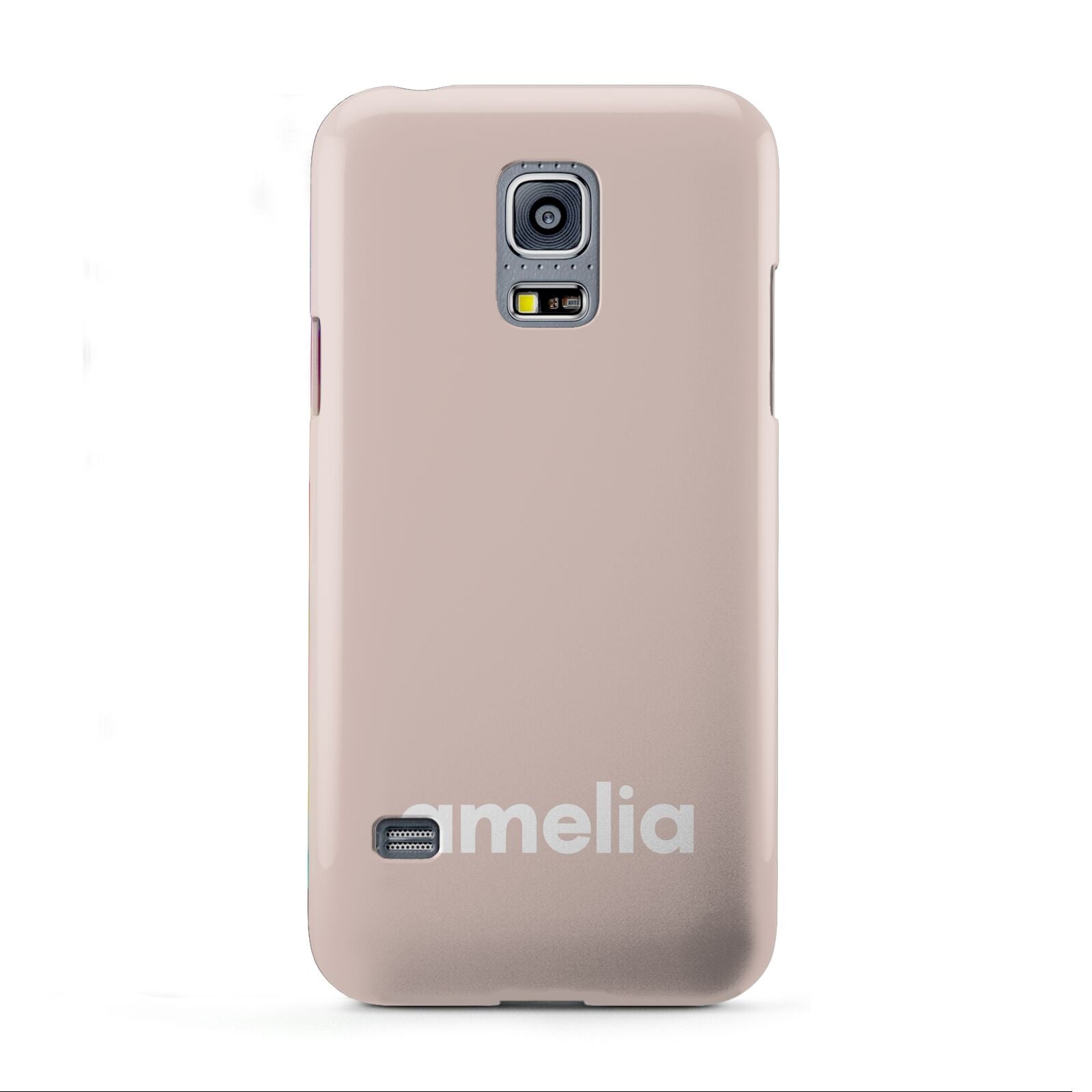 Simple Blush Pink with Name Samsung Galaxy S5 Mini Case