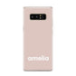 Simple Blush Pink with Name Samsung Galaxy S8 Case