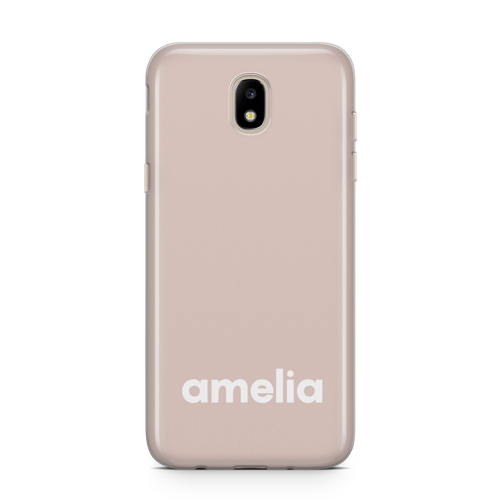 Simple Blush Pink with Name Samsung J5 2017 Case