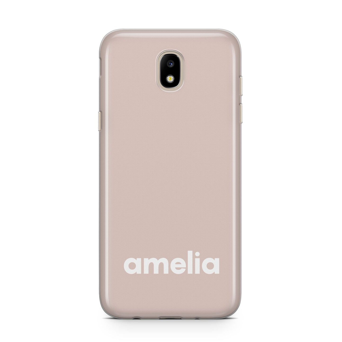Simple Blush Pink with Name Samsung J5 2017 Case