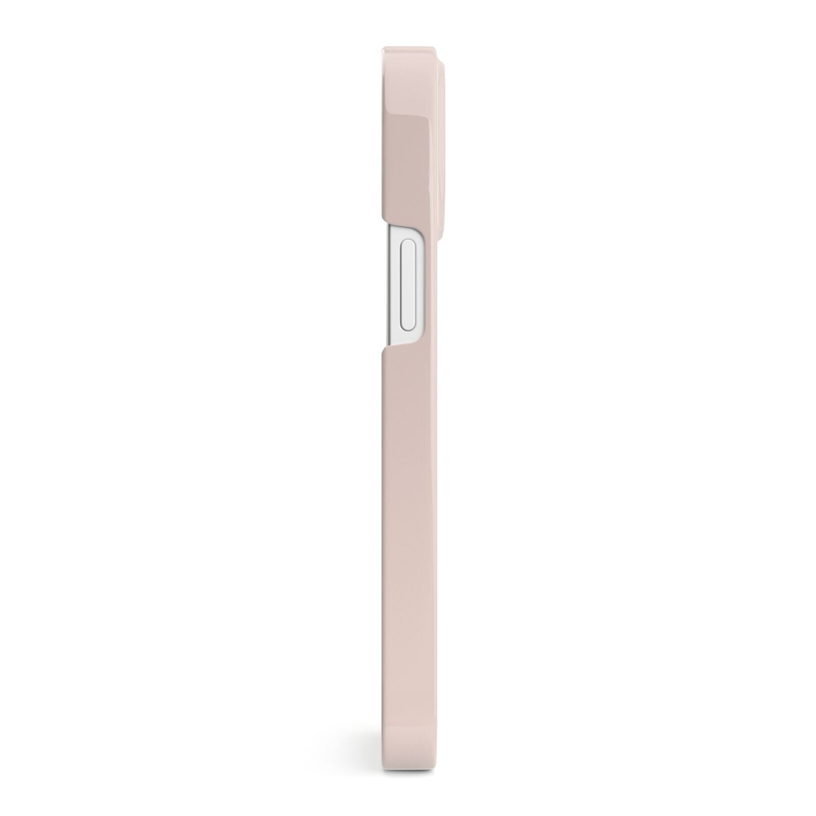 Simple Blush Pink with Name iPhone 13 Mini Side Image 3D Snap Case