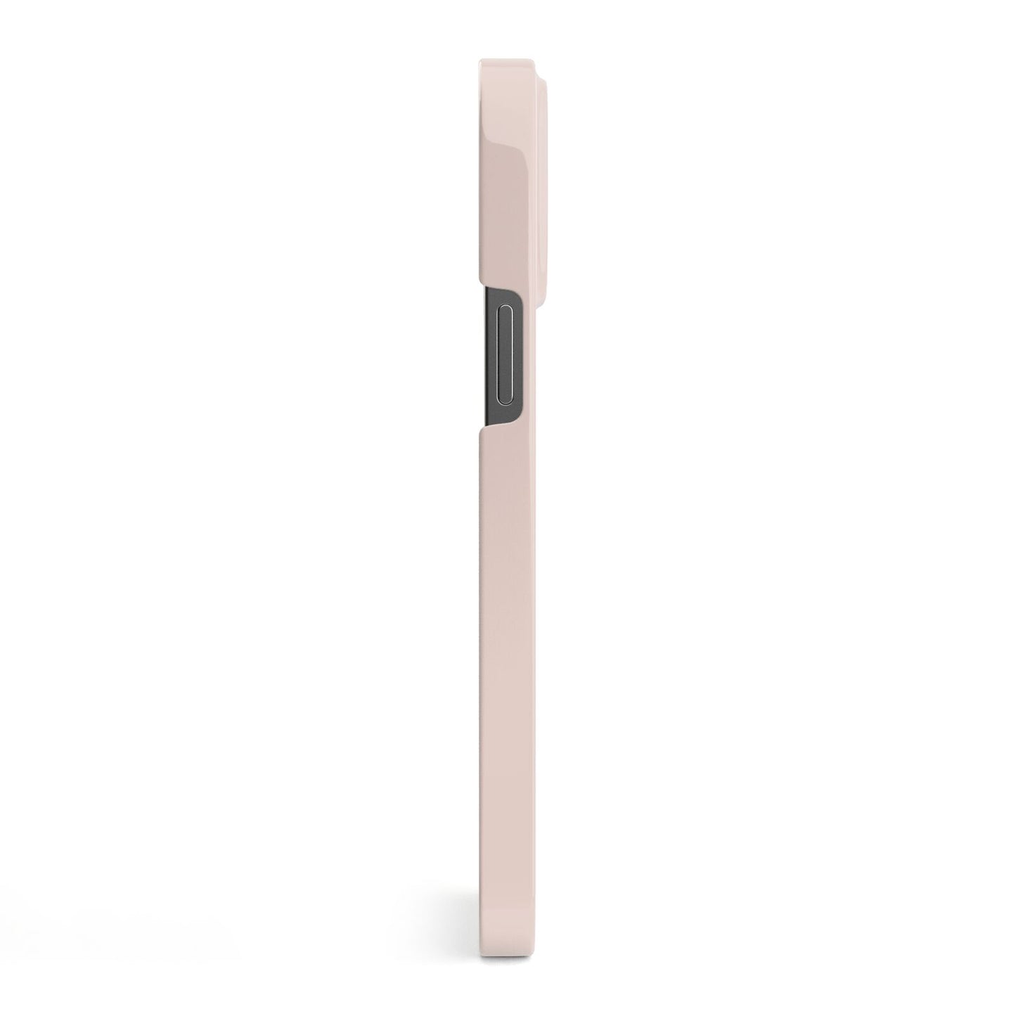 Simple Blush Pink with Name iPhone 13 Pro Max Side Image 3D Snap Case