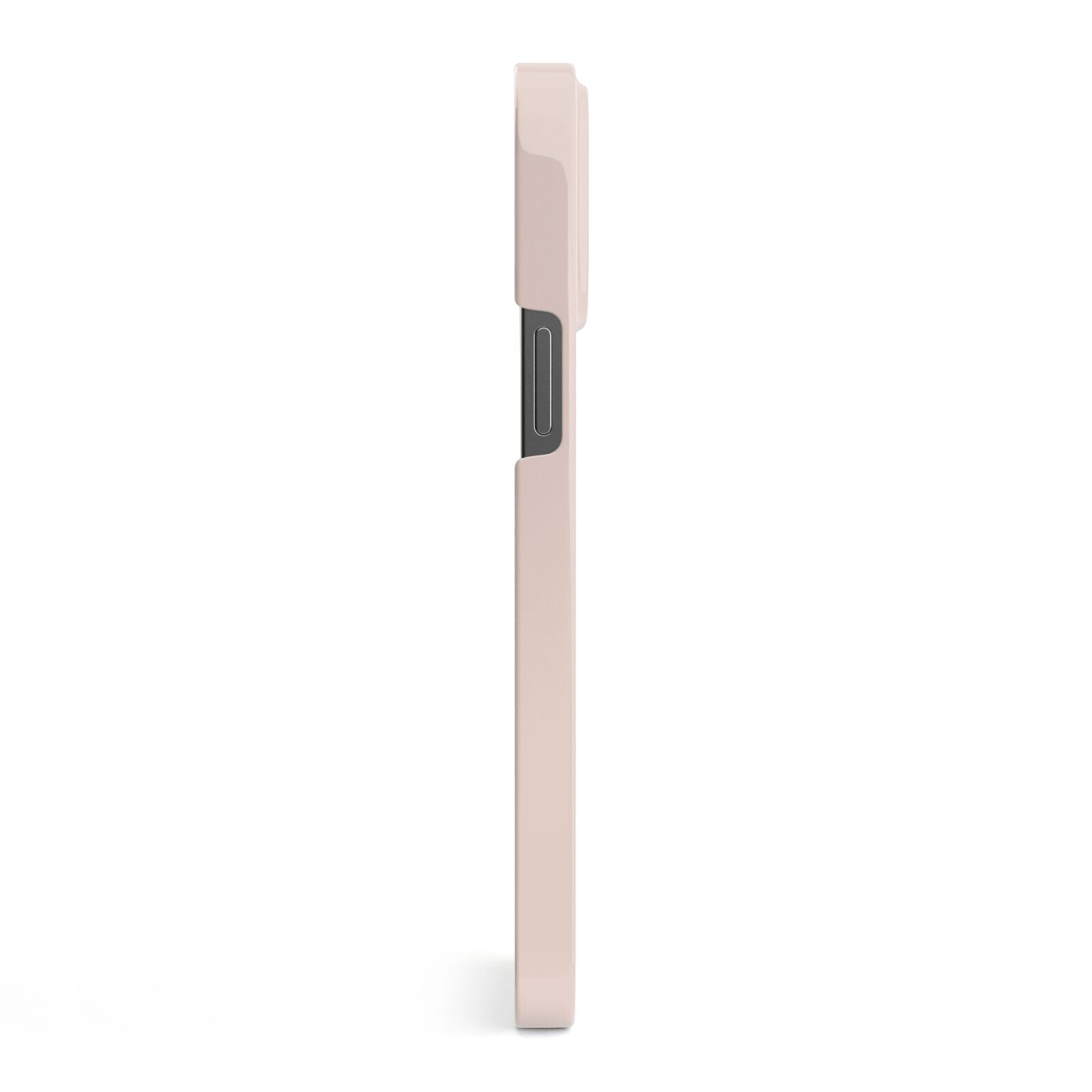 Simple Blush Pink with Name iPhone 13 Pro Max Side Image 3D Snap Case