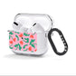 Simple Floral AirPods Clear Case 3rd Gen Side Image