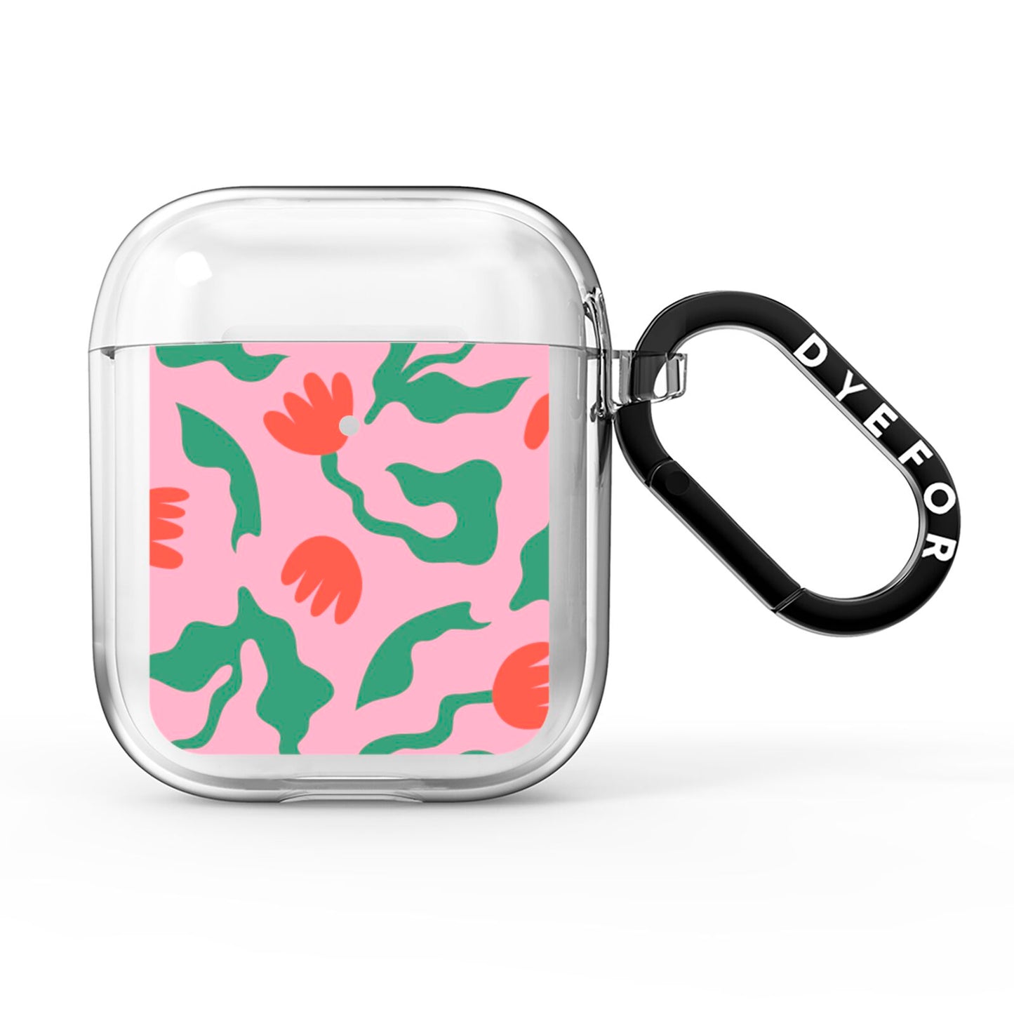 Simple Floral AirPods Clear Case