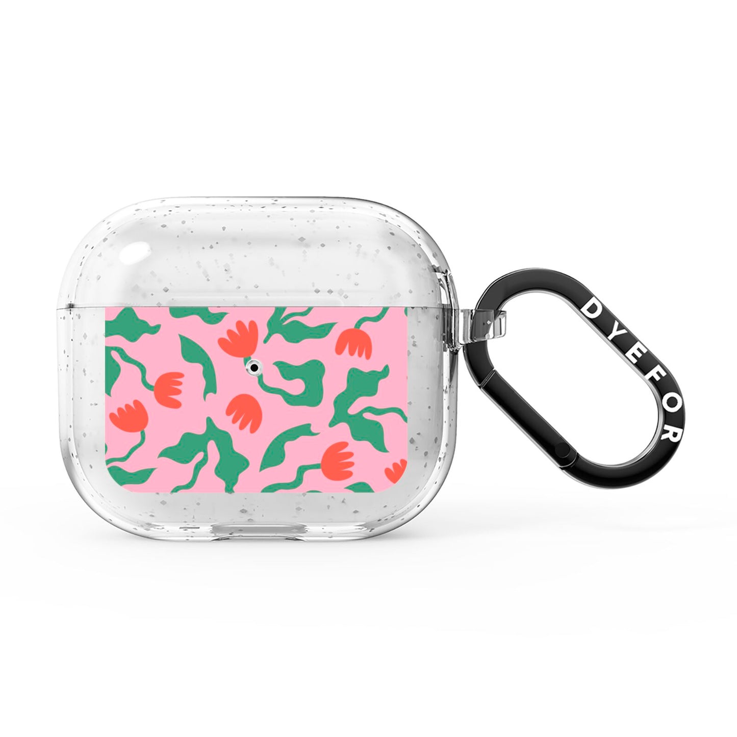 Simple Floral AirPods Glitter Case 3rd Gen