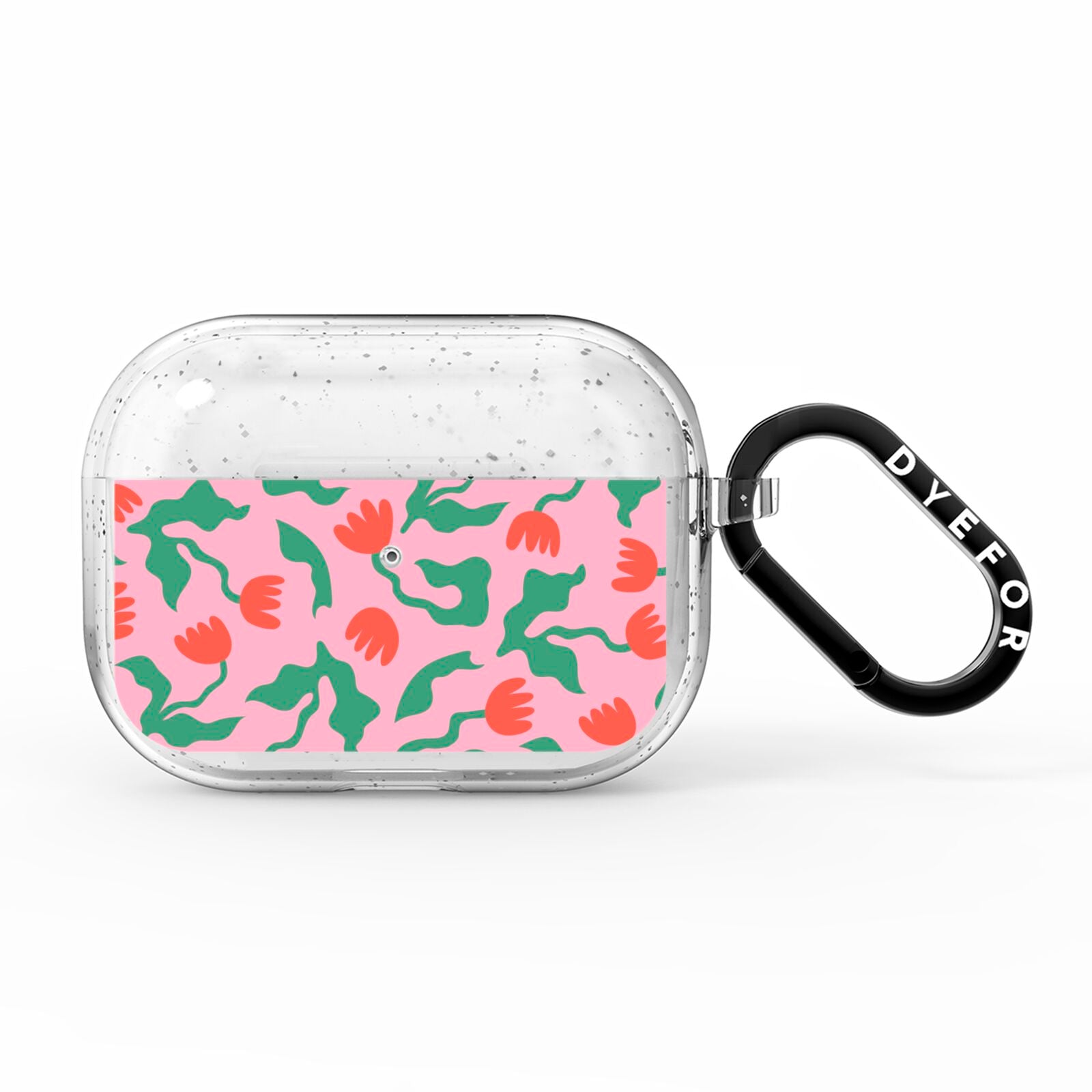 Simple Floral AirPods Pro Glitter Case