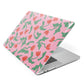 Simple Floral Apple MacBook Case Side View
