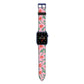 Simple Floral Apple Watch Strap with Blue Hardware