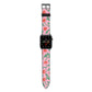 Simple Floral Apple Watch Strap with Space Grey Hardware
