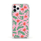 Simple Floral Apple iPhone 11 Pro in Silver with White Impact Case