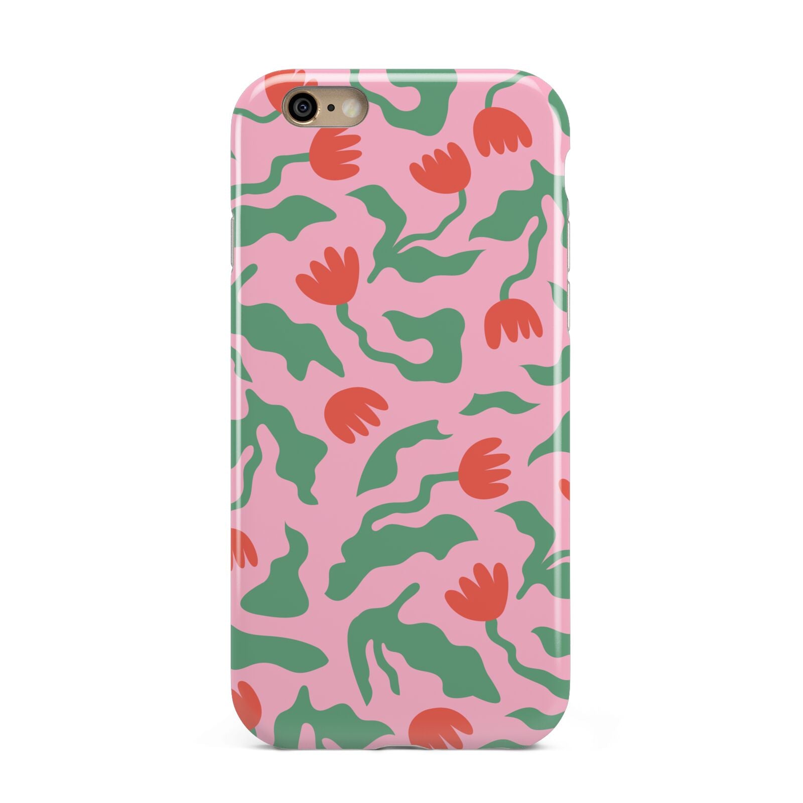 Simple Floral Apple iPhone 6 3D Tough Case