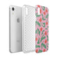 Simple Floral Apple iPhone XR White 3D Tough Case Expanded view