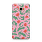 Simple Floral Samsung Galaxy J7 2016 Case on gold phone