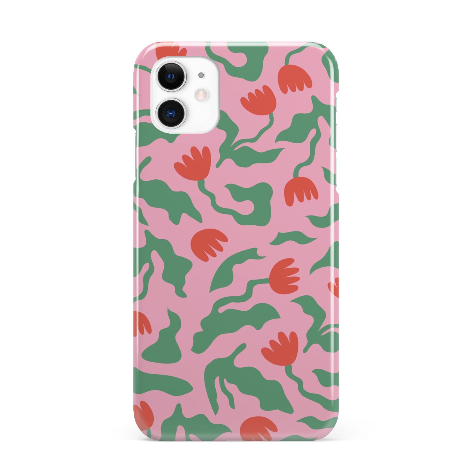 Simple Floral iPhone 11 3D Snap Case