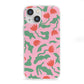 Simple Floral iPhone 13 Mini Clear Bumper Case