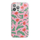 Simple Floral iPhone 13 Pro Max TPU Impact Case with White Edges