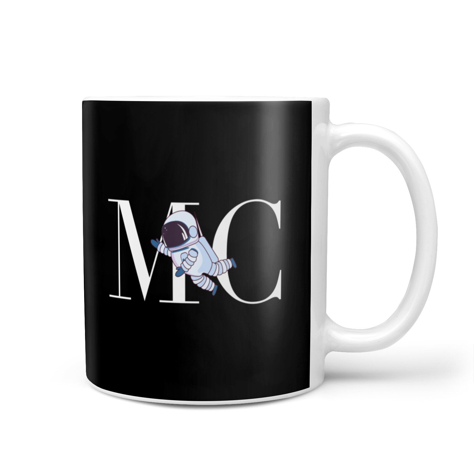 Simple Personalised Astronaut with Initials 10oz Mug