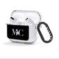 Simple Personalised Astronaut with Initials AirPods Clear Case 3rd Gen Side Image