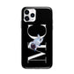 Simple Personalised Astronaut with Initials Apple iPhone 11 Pro Max in Silver with Bumper Case