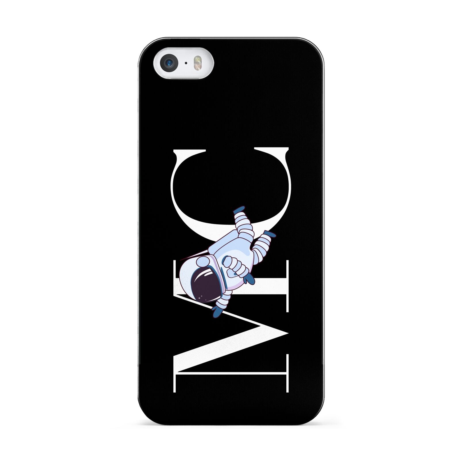 Simple Personalised Astronaut with Initials Apple iPhone 5 Case