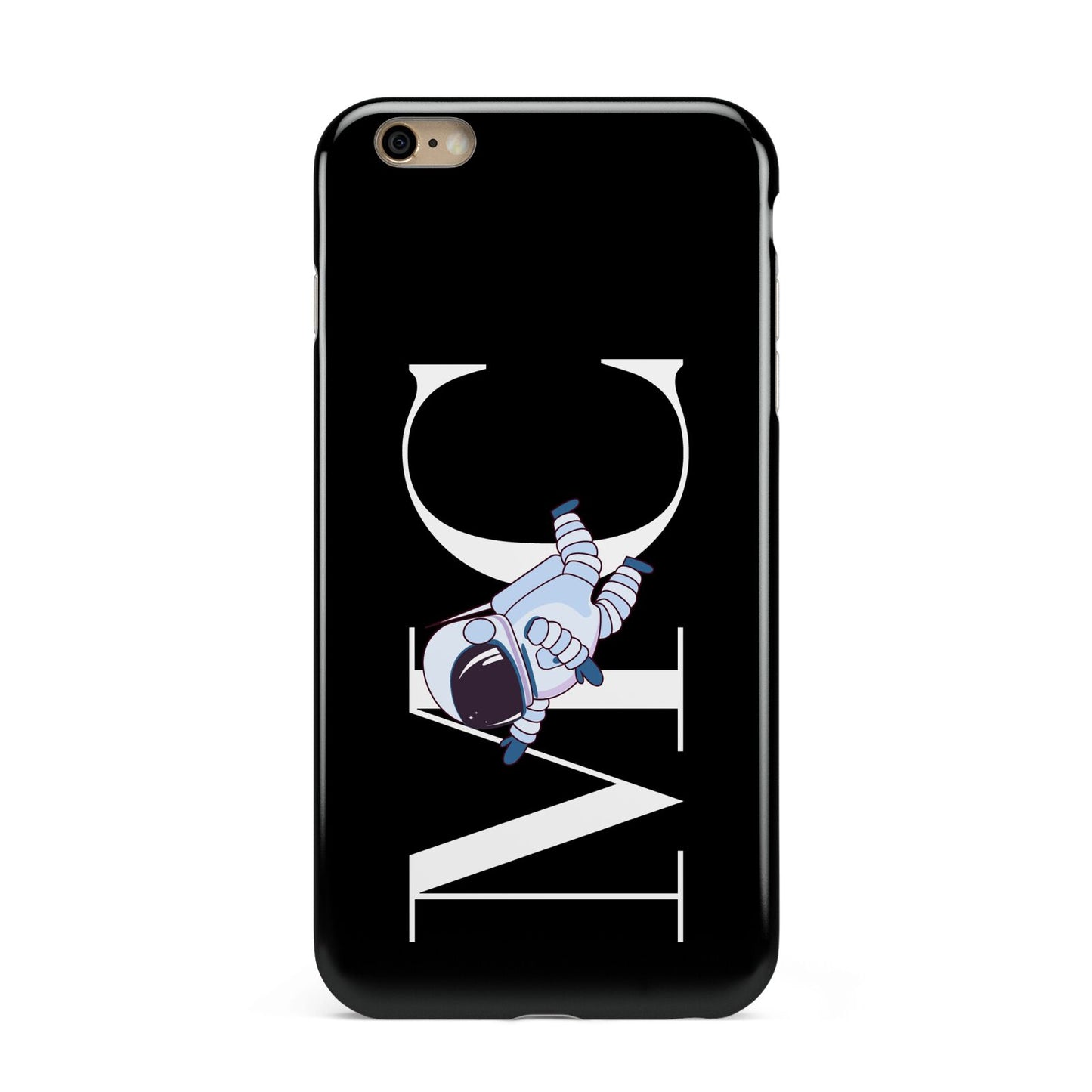 Simple Personalised Astronaut with Initials Apple iPhone 6 Plus 3D Tough Case