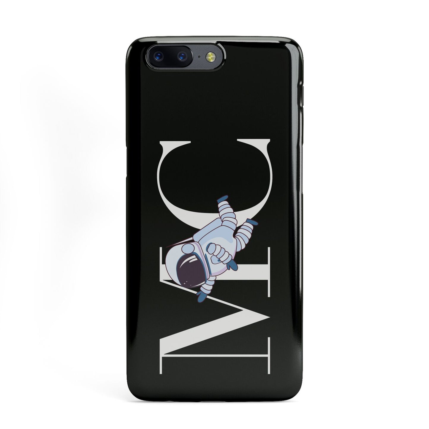 Simple Personalised Astronaut with Initials OnePlus Case
