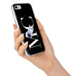 Simple Personalised Astronaut with Initials iPhone 7 Bumper Case on Silver iPhone Alternative Image
