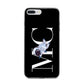 Simple Personalised Astronaut with Initials iPhone 7 Plus Bumper Case on Silver iPhone