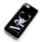 Simple Personalised Astronaut with Initials iPhone 8 Bumper Case on Silver iPhone Alternative Image