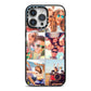 Six Photo iPhone 14 Pro Max Black Impact Case on Silver phone