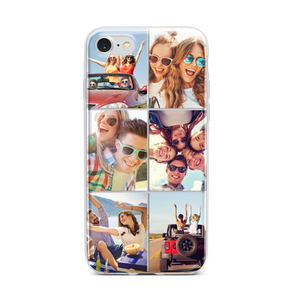 Six Photo iPhone 7 Bumper Case on Silver iPhone