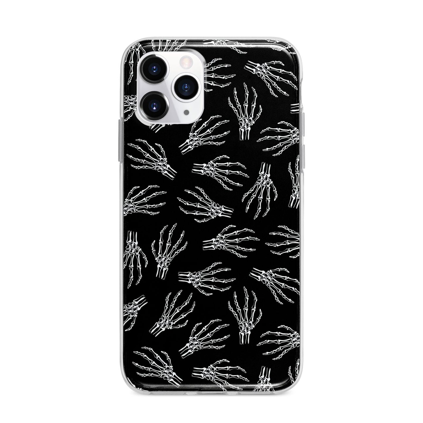 Skeleton Hands Apple iPhone 11 Pro Max in Silver with Bumper Case