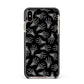 Skeleton Hands Apple iPhone Xs Max Impact Case Black Edge on Gold Phone